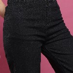 Basics By Tokyo Talkies Women Flared Clean Look Stretchable Jeans