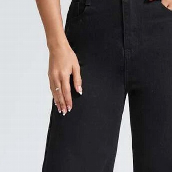 Kotty Women Jean Wide Leg High-Rise Stretchable Jeans