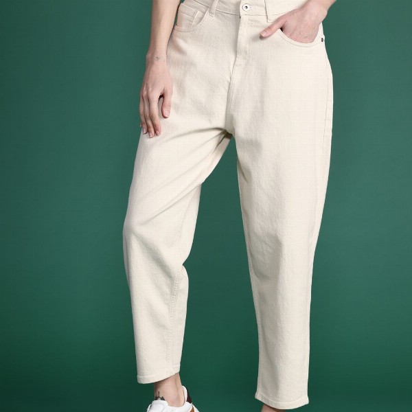 DressBerry Women High-Rise Slouchy Fit Stretchable Jeans