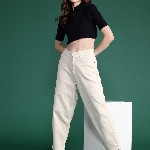 DressBerry Women High-Rise Slouchy Fit Stretchable Jeans