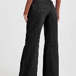 Off Duty India Women Comfort Wide Leg High Rise Cotton Jeans