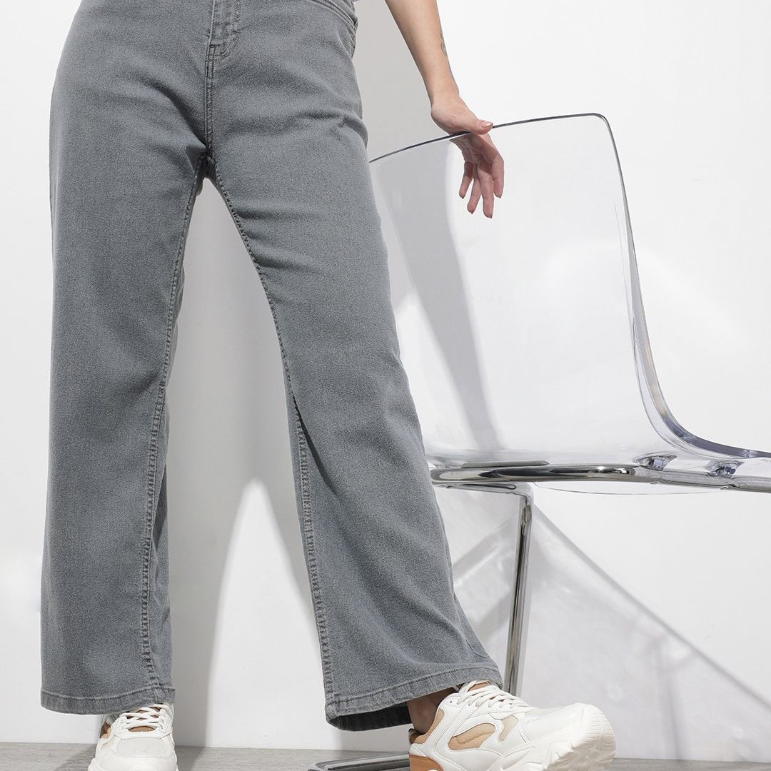 The Roadster Life Co. Women Straight Fit High-Rise Stretchable Jeans