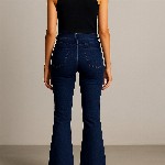 KASHIAN Women Flared High-Rise Stretchable Jeans