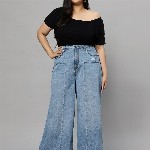 Turning Blue Women Plus Size Extra Wide Jeans