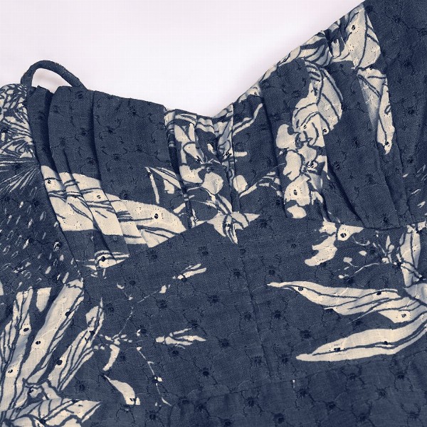 HOUSE OF MIRA Women Floral Printed Cotton Empire Midi Dress