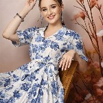 Stylum Floral Print Fit & Flare Maxi Dress