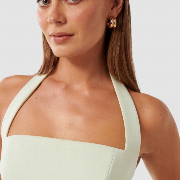 Forever New Halter Neck Fit & Flare Mini Dress