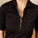 Uptownie Stretchable Front Zip-up Midi Dress