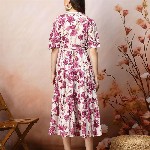 Stylum Floral Print Fit & Flare Maxi Dress
