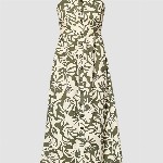 ONLY Floral Print Fit & Flare Midi Dress