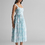 GABLOR Floral Print Fit & Flare Midi Dress