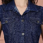 PUELLA Denim Fit & Flare Dress