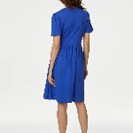 Marks & Spencer Round Neck Fit & Flare Dress