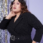 SASSAFRAS Curve Belted V-Neck Sheath Dress