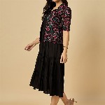 Azira Fit & Flare Midi Dress With Jacket