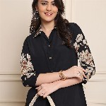 Claura Women Floral Printed A-Line Midi Dress