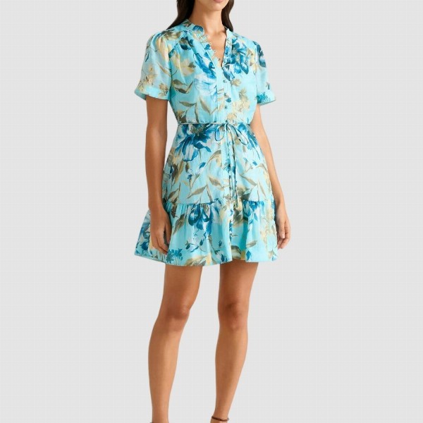 Forever New Women Floral Printed Fit & Flare Mini Dress