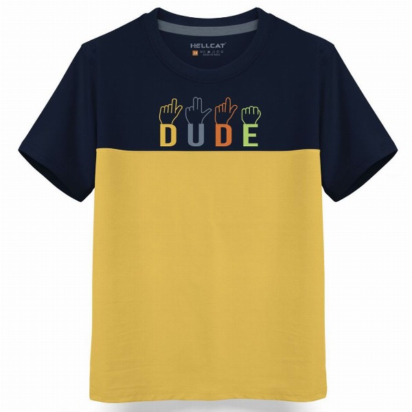 HELLCAT Boys Typography 3 Printed T-shirt