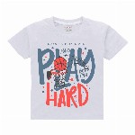Kiddeo Boys Pack Of 5 Typography Printed Round Neck Cotton T-shirts