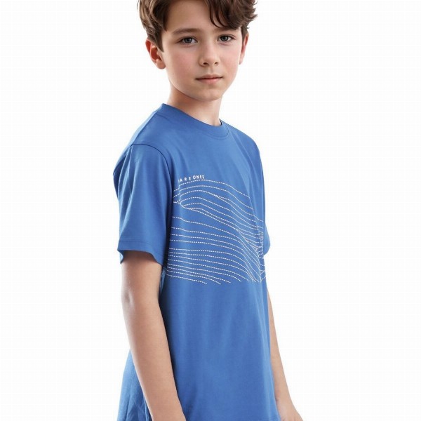 RARE ONES Boys Abstract Printed Extended Sleeves Regular Fit T-shirt