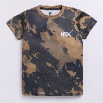 HRX by Hrithik Roshan Boys Camouflage Printed Rapid-Dry T-shirt