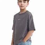 RARE ONES Boys Printed Drop-Shoulder Sleeves Boxy T-shirt