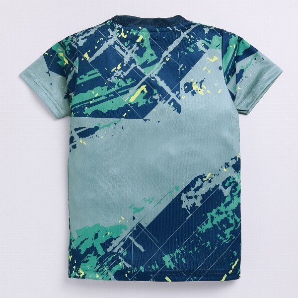 HRX by Hrithik Roshan Boys Abstract Printed Rapid-Dry T-shirt
