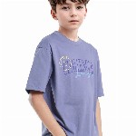 RARE ONES Boys Typography Printed Round Neck Cotton Relaxed Fit T-shirt