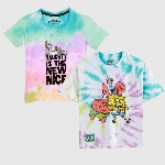 Nap Chief Kids Pack Of 2 Bugs and Spongebob T-Shirts