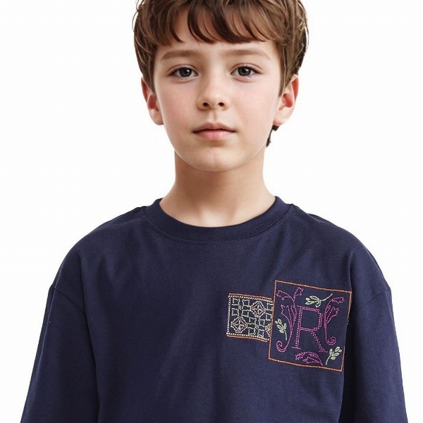 Rare Ones Boys Embroidered Boxy T-Shirt
