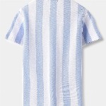 United Colors of Benetton Boys Striped Polo Collar Pure Cotton T-shirt