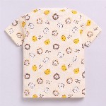 LITTLE NINJA Boys Pack of 3 Graphic Printed Round Neck Cotton T-shirts