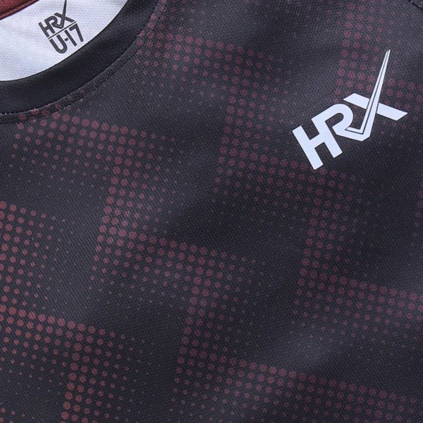 HRX by Hrithik Roshan Boys Geometric Printed Rapid-Dry T-shirt