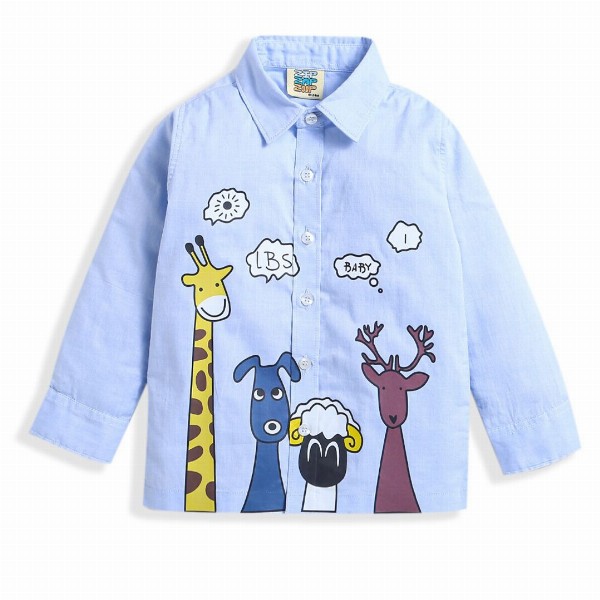 ZIP ZAP ZOOP Boys Comfort Graphic Printed Twill Weave Pure Cotton Casual Shirt