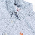 U.S. Polo Assn. Kids Boys Classic Chambray Weave Pure Cotton Casual Shirt