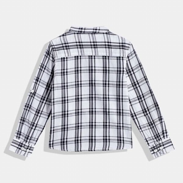 HERE&NOW Boys Checked Pure Cotton Shirt
