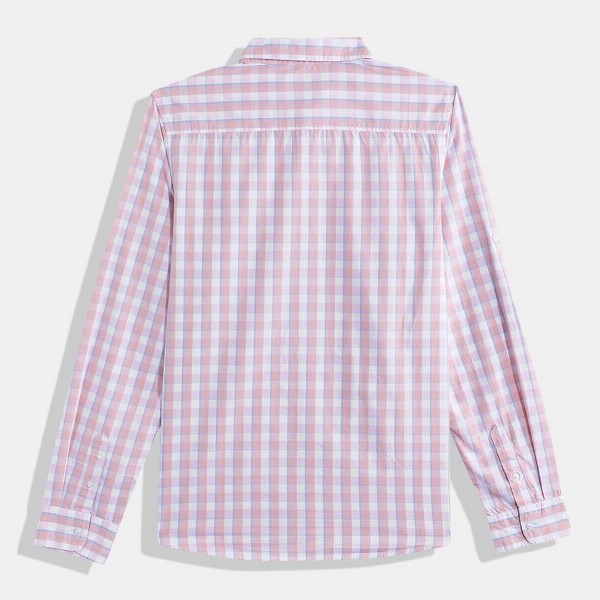 United Colors of Benetton Boys Cotton Windowpane Checked Casual Shirt