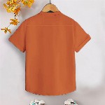 BAESD Boys Premium Cotton Roll Up Sleeves Casual Shirt