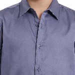 RARE ONES Boys Spread Collar Solid Cotton Casual Shirt