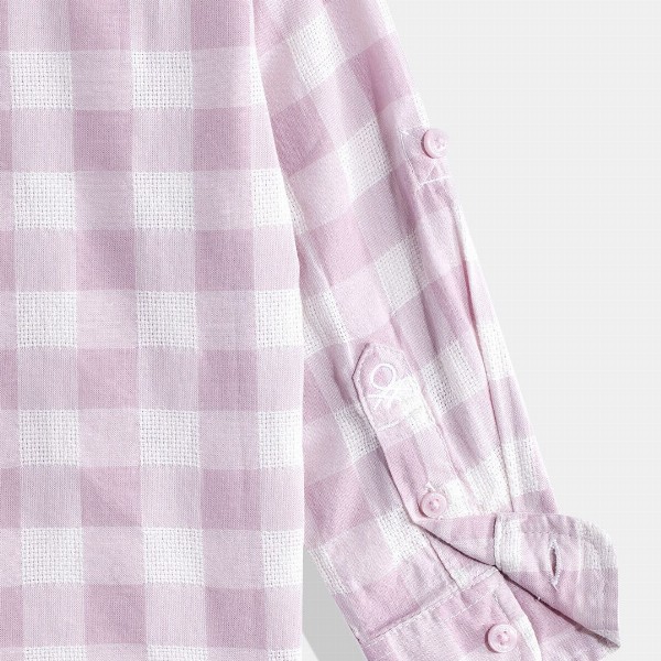 United Colors of Benetton Boys Cotton Checked Casual Shirt