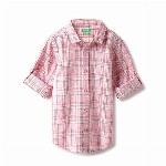 United Colors of Benetton Boys Spread Collar Tartan Checked Cotton Casual Shirt