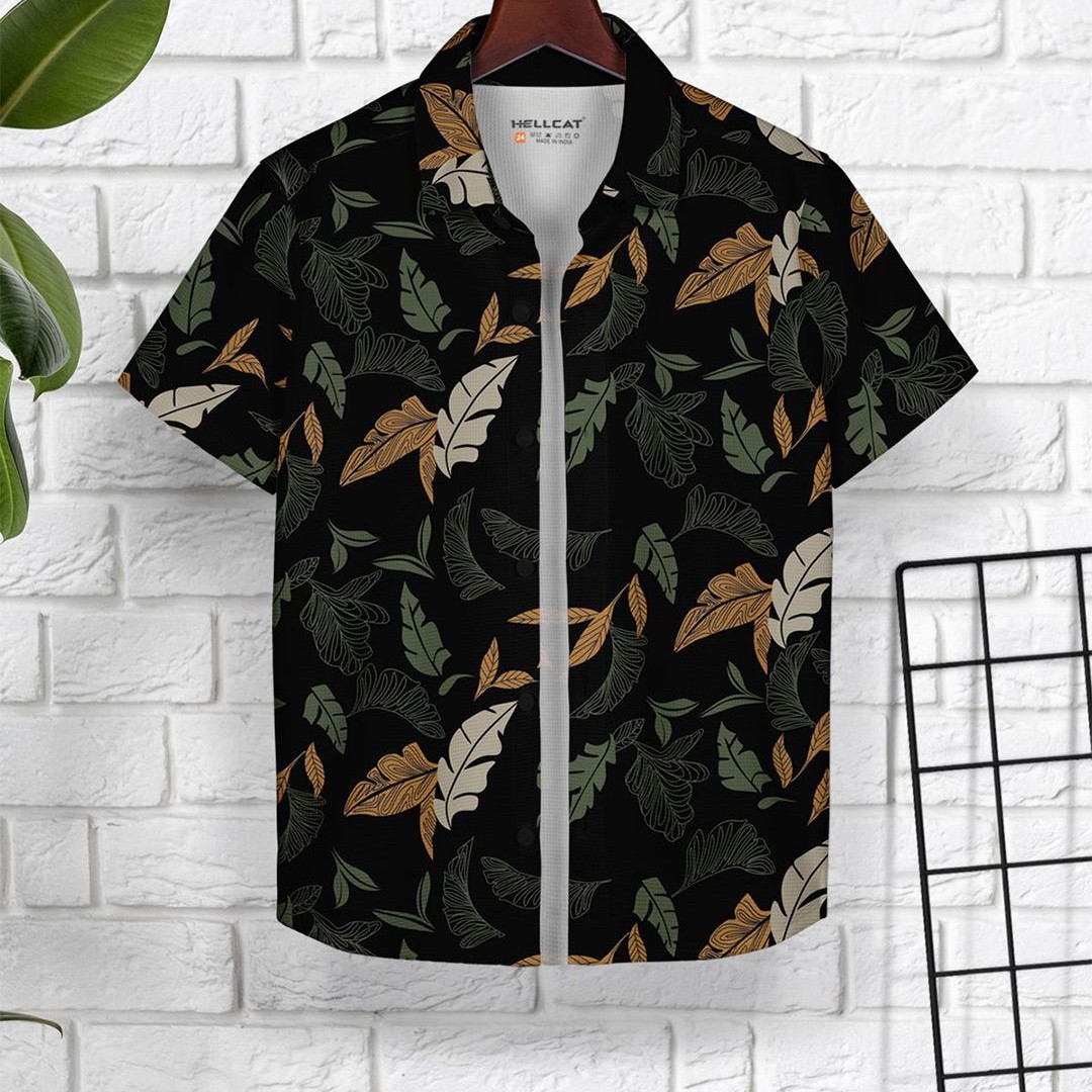 HELLCAT Boys Cotton Opaque Printed Casual Shirt