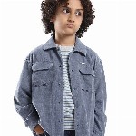 RARE ONES Boys Typography Solid Spread Collar Cotton Casual Shirt