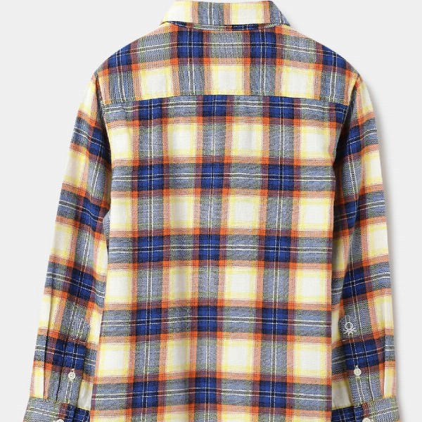 United Colors of Benetton Boys Spread Collar Tartan Checked Cotton Casual Shirt