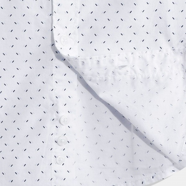 United Colors of Benetton Boys Cotton Micro Ditsy Printed Casual Shirt