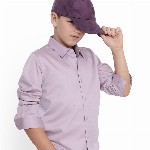 RARE ONES Boys Spread Collar Solid Cotton Casual Shirt