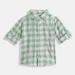 United Colors of Benetton Boys Cotton Windowpane Checked Casual Shirt