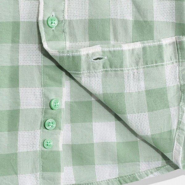 United Colors of Benetton Boys Cotton Windowpane Checked Casual Shirt