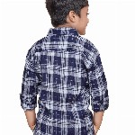 SKY PEARL Boys Tartan Checks Opaque Checked Casual Shirt