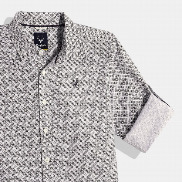 Allen Solly Junior Boys Printed Pure Cotton Casual Shirt